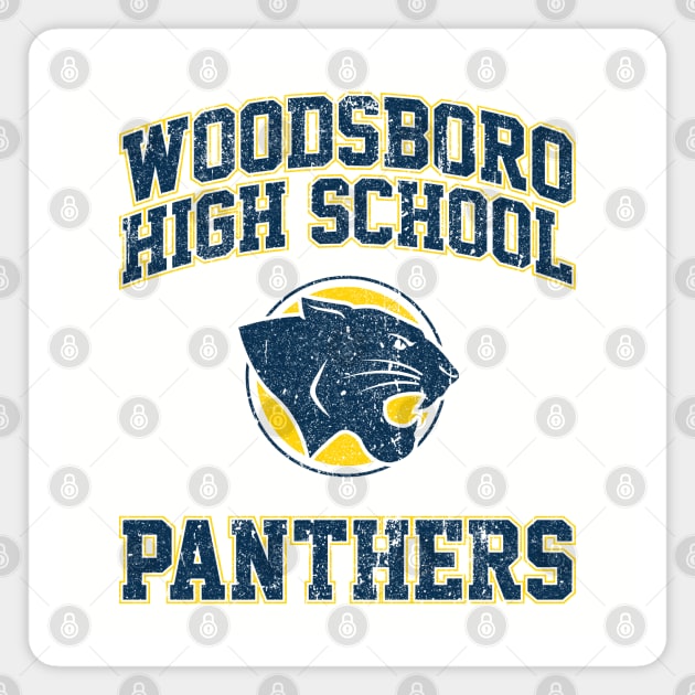 Woodsboro High School Panthers (Variant) Magnet by huckblade